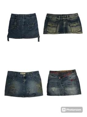 $5 Y2K Denim Mini Skirts Bin