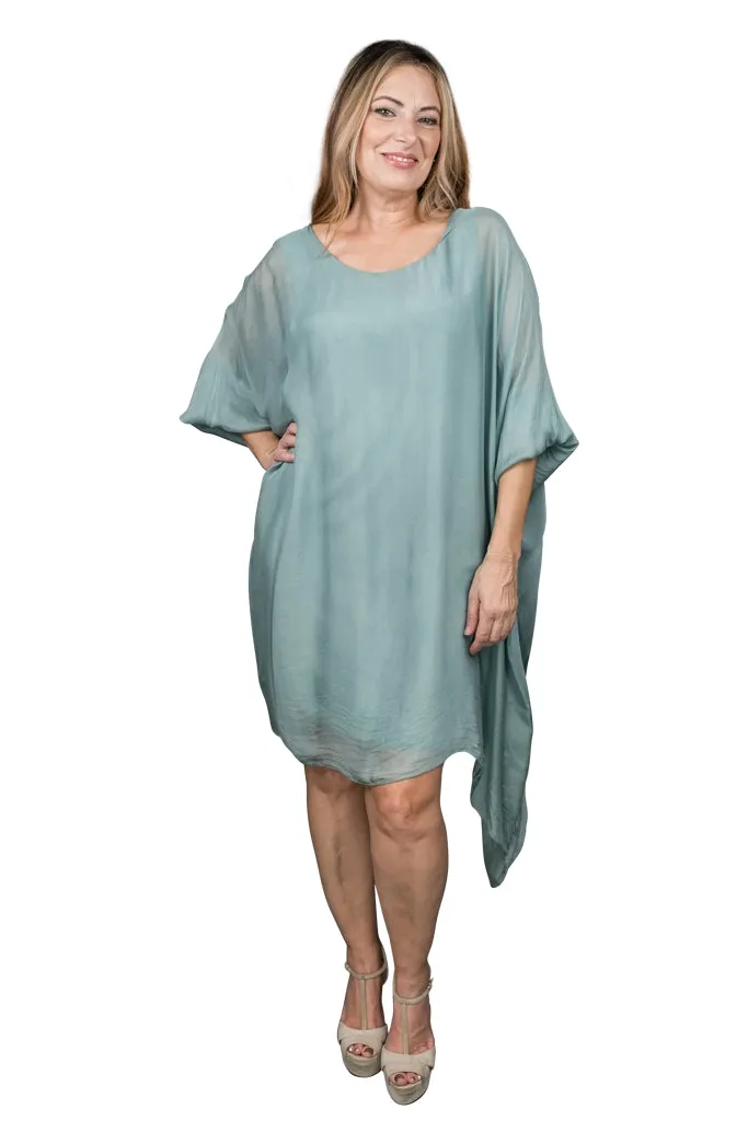 Alessia Silk Kaftan Dress (DQ202)