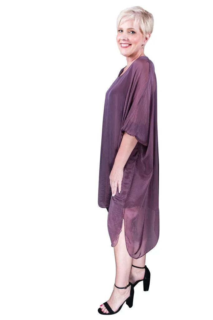 Alessia Silk Kaftan Dress (DQ202)