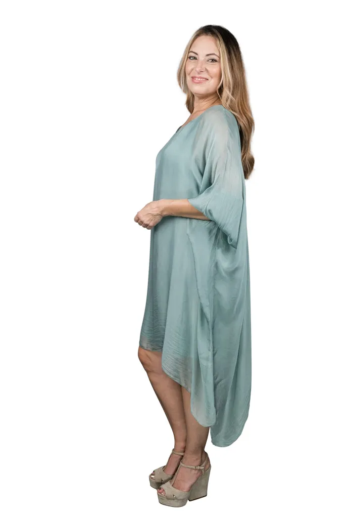 Alessia Silk Kaftan Dress (DQ202)