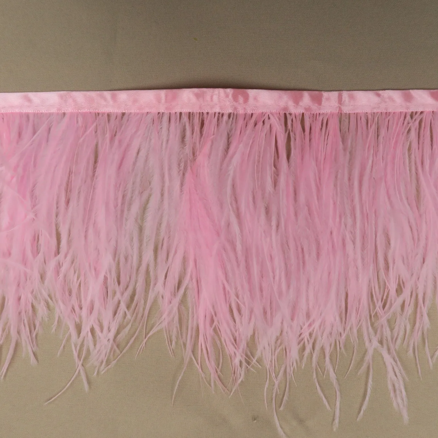 Baby Pink Ostrich Feather Trim 2 PLY