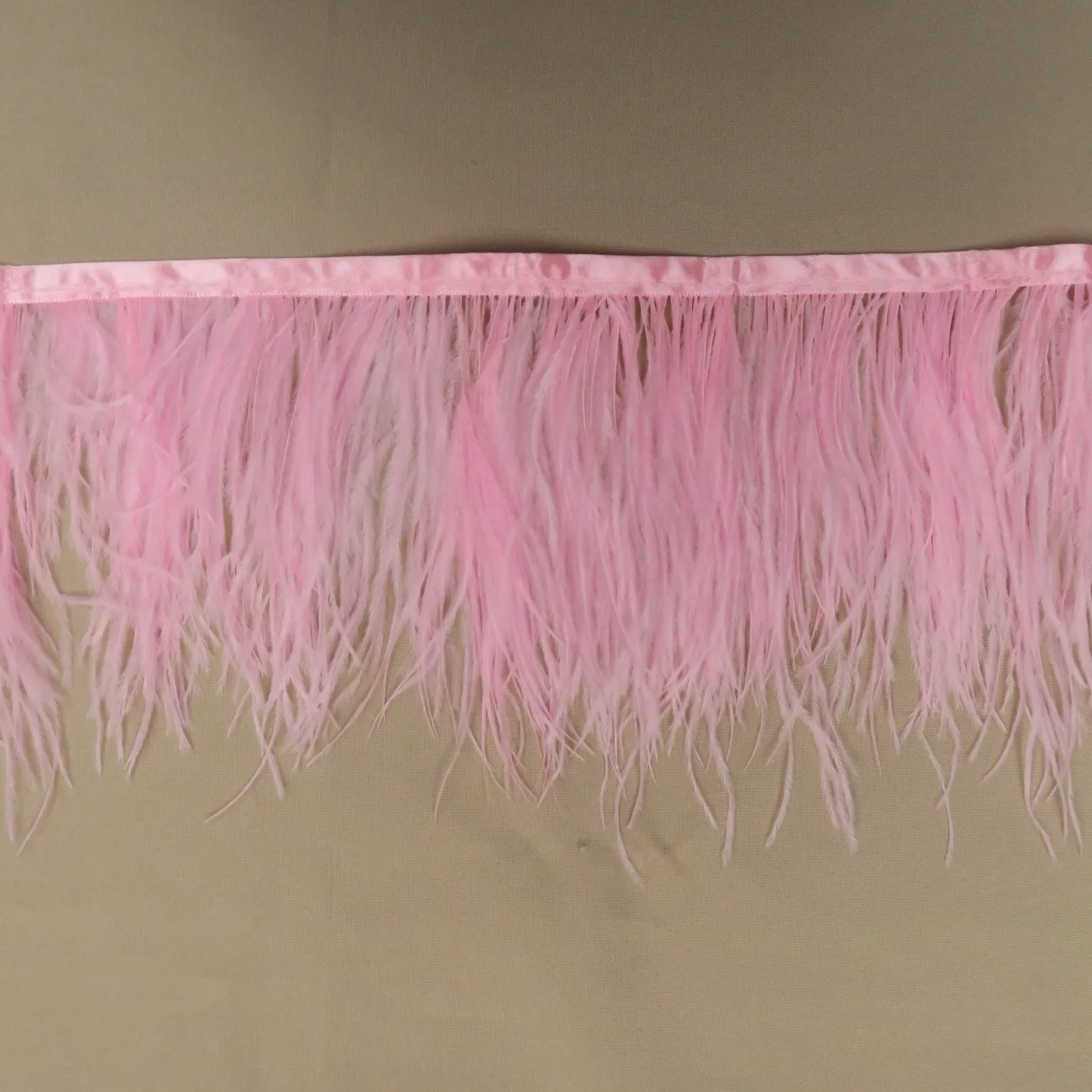 Baby Pink Ostrich Feather Trim 2 PLY