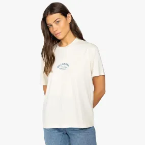 Billabong Womens Feeling Free Short Sleeve Tee White Cap