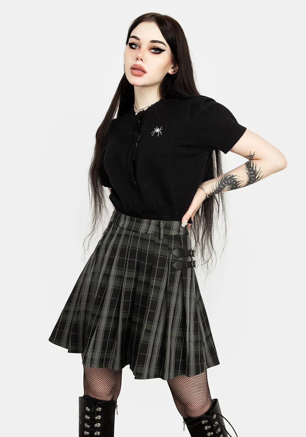 Bittersweet Check Mini Skirt