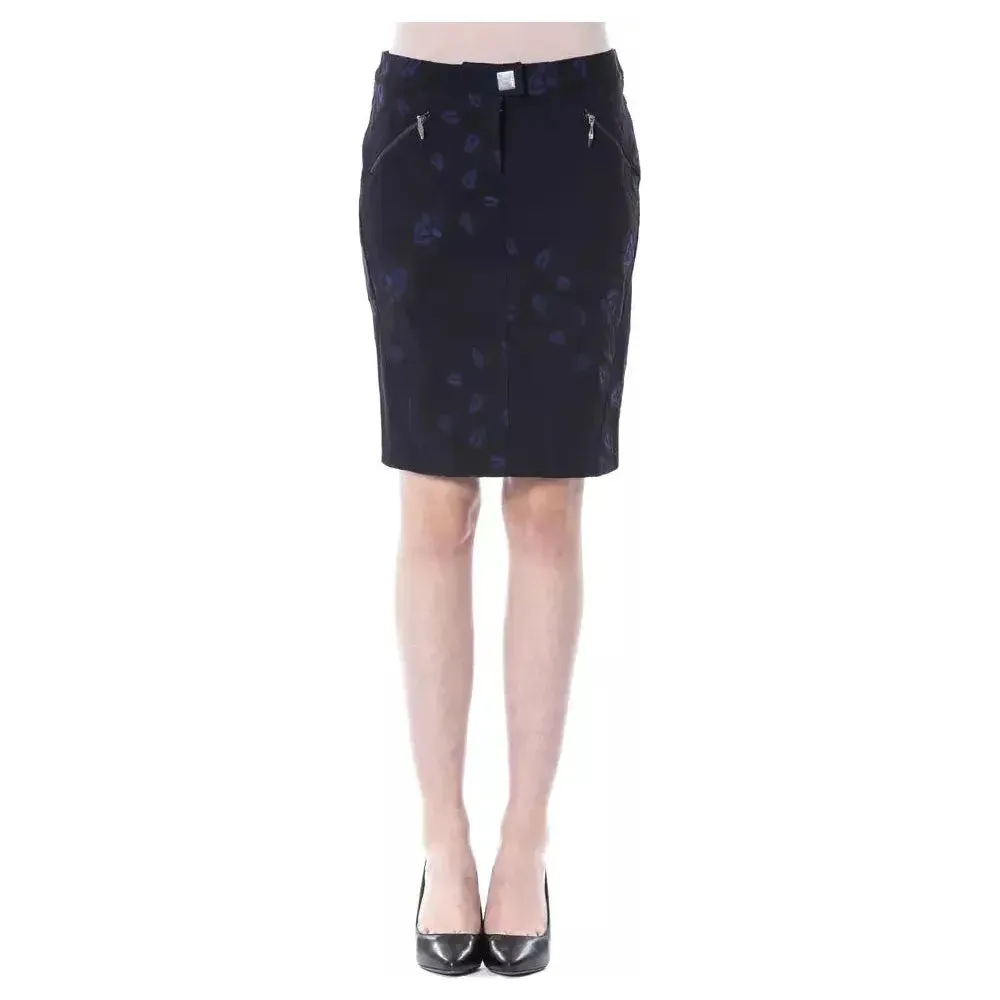 BYBLOS Black Cotton Women Skirt