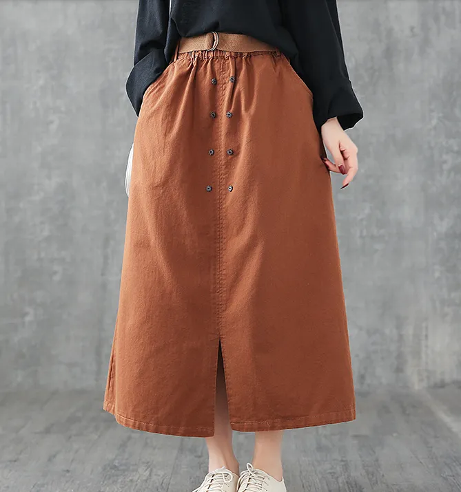 Casual Cotton loose fitting Women's Skirts DZA2006134