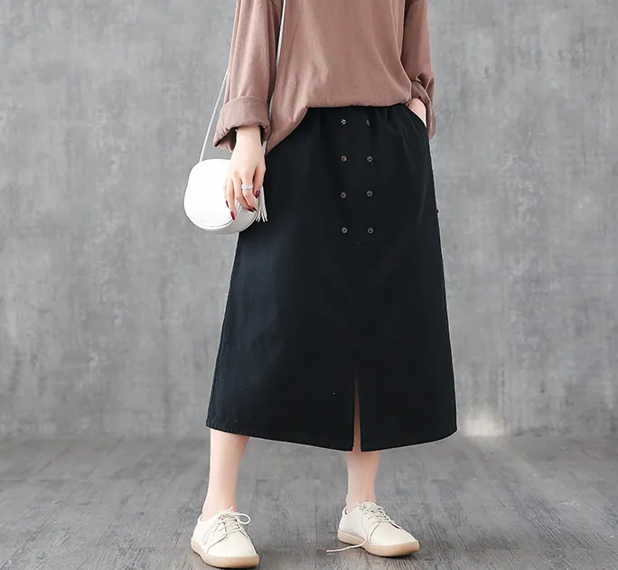 Casual Cotton loose fitting Women's Skirts DZA2006134