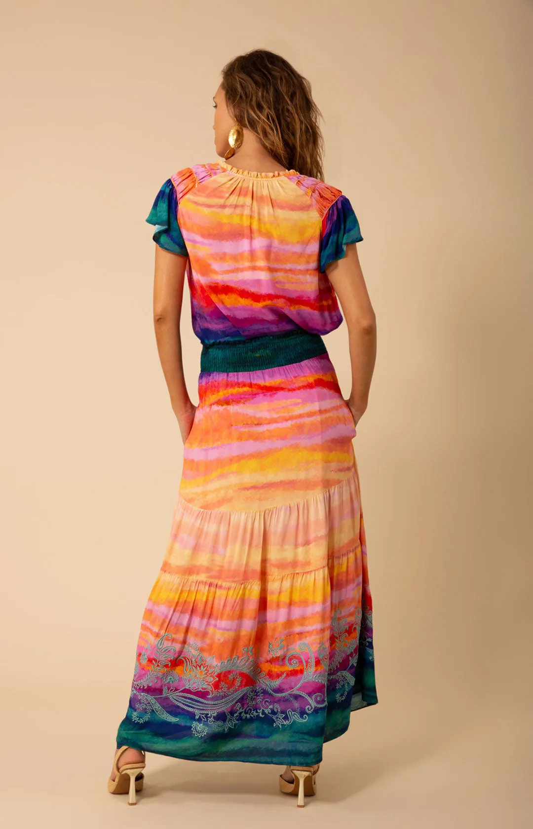 Catalina Tiered Maxi Skirt