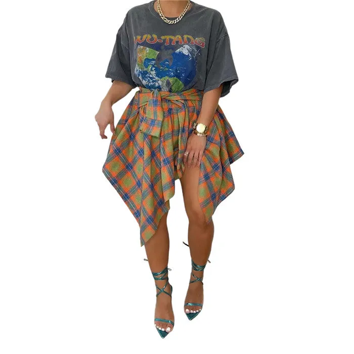 Chic Plaid Mini Skirt - Culture Heaven Special