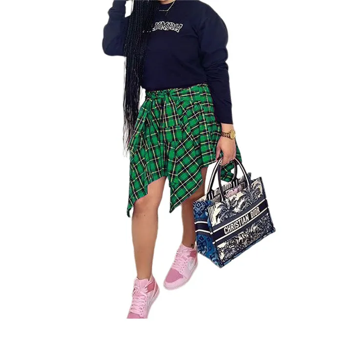 Chic Plaid Mini Skirt - Culture Heaven Special