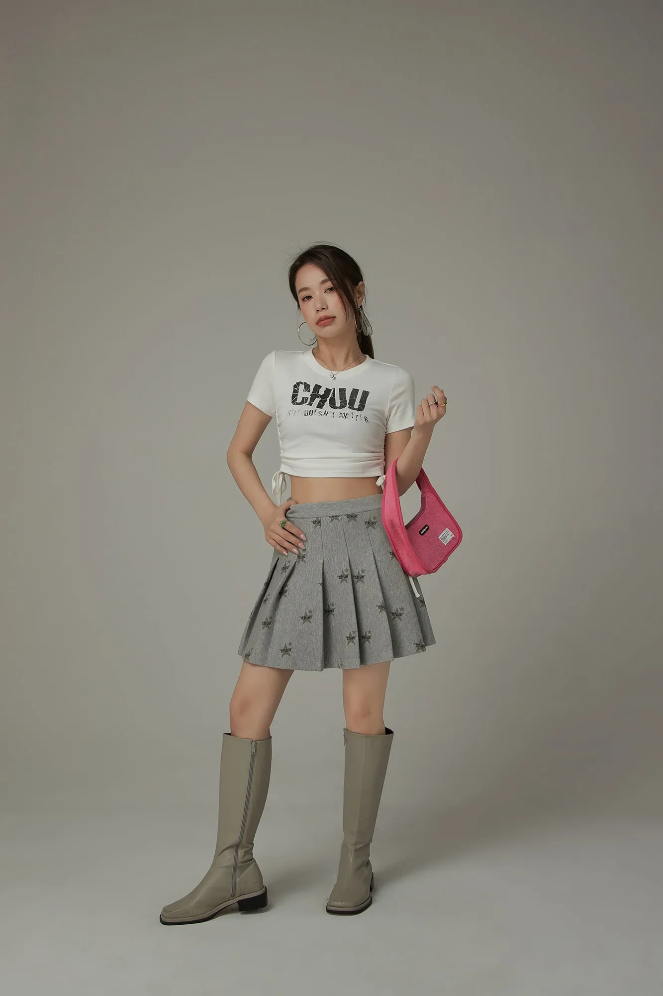 Chuu Star Pattern Pleated Skirt