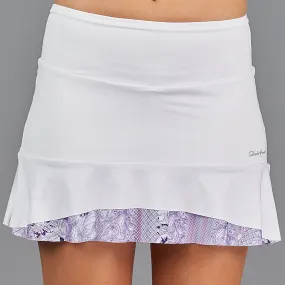 Djali Two Tier 13" Skort (white/print)