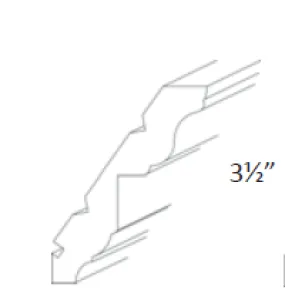 EB10-RCRM Elegant White Traditional Crown Molding