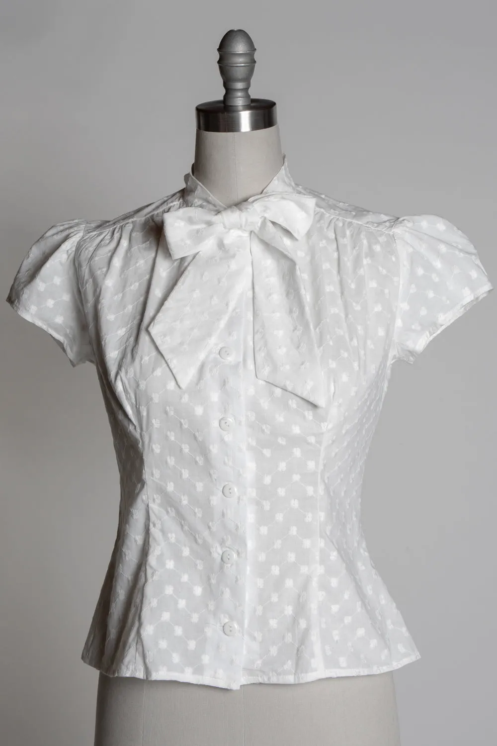 Estelle Blouse - Embroidered Ivory