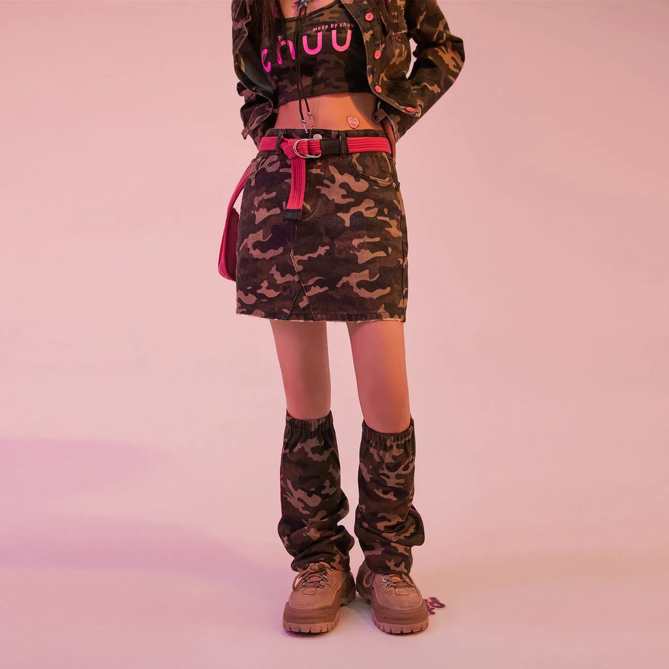 Hot Girl Camouflage Skirt