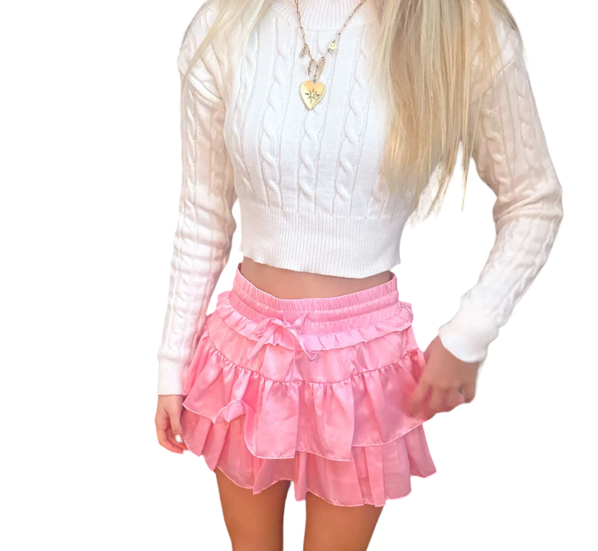 Ice Pink Ruffle Delight Skort