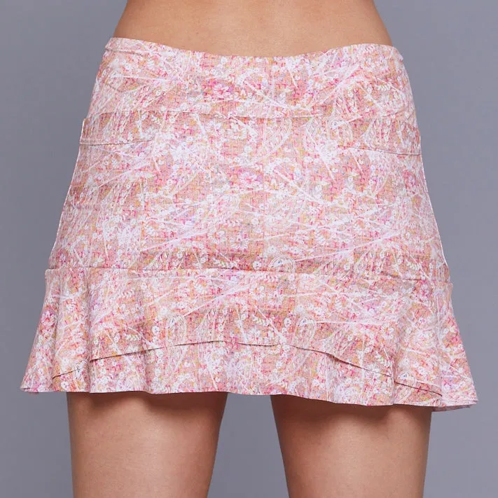 Lush Weave Two Tier 13" Skort (without buttons)