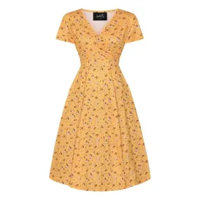 Lyra Dress - Yellow Ditsy