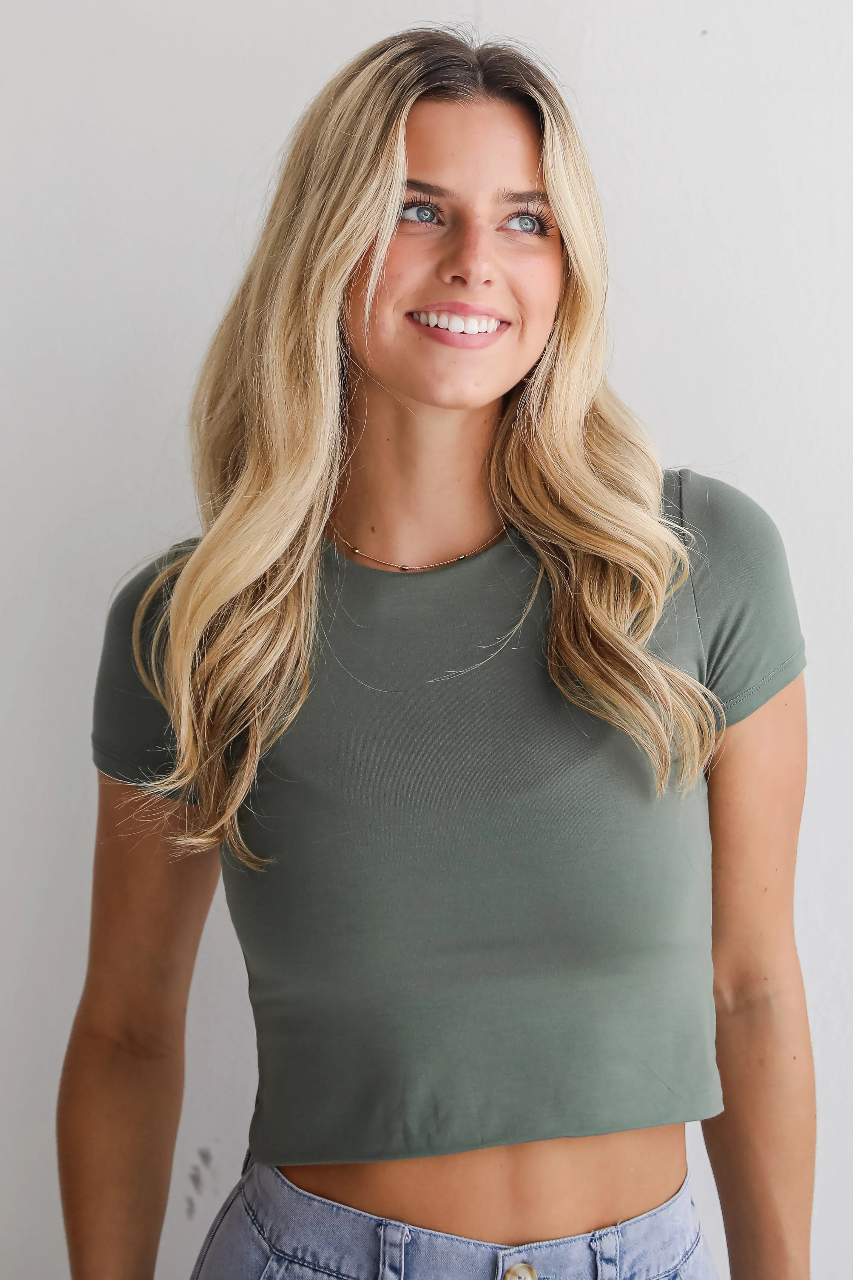 Madi Everyday Cropped Tee - DU DEAL