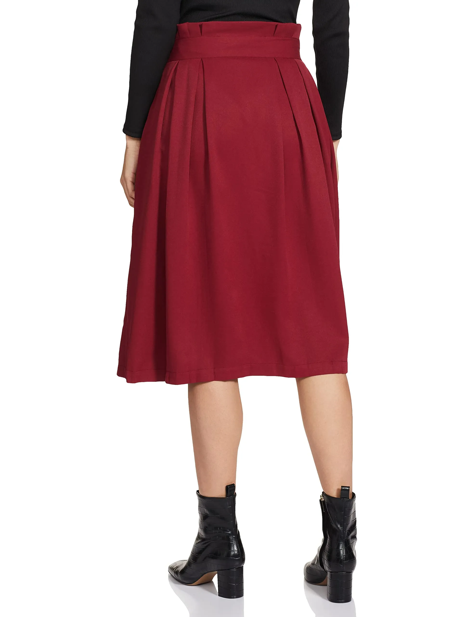 Marie Claire Georgette Western Skirt (Maroon)