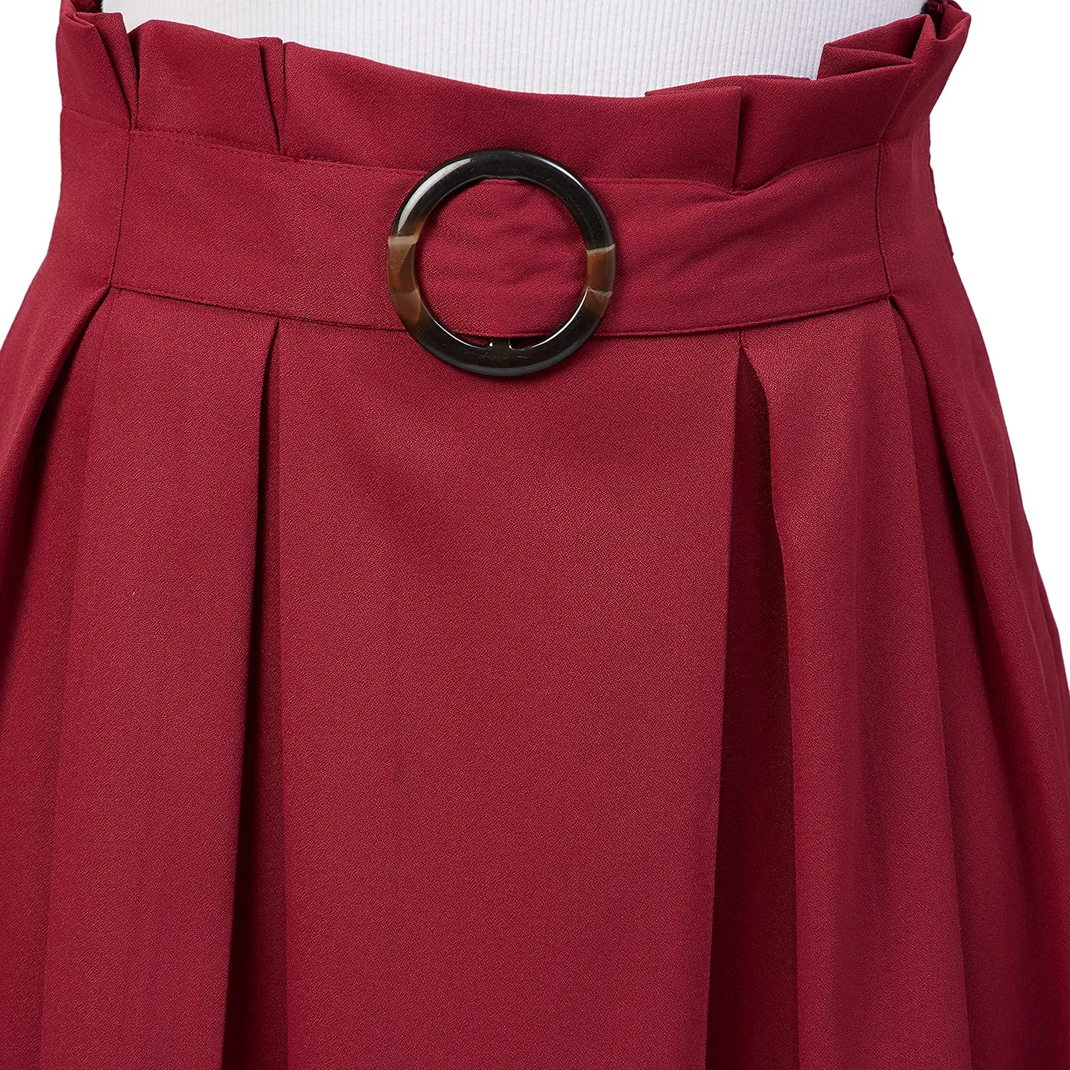 Marie Claire Georgette Western Skirt (Maroon)