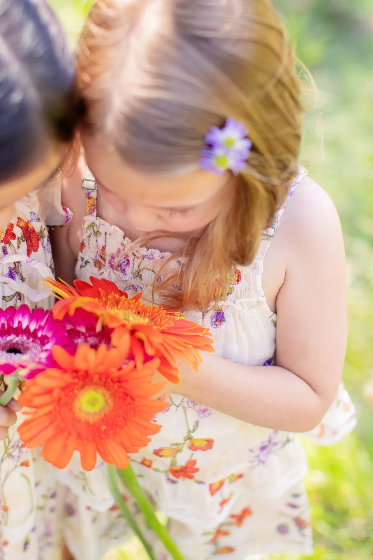 Mimi & Maggie Botanical Flowers Girls Romper