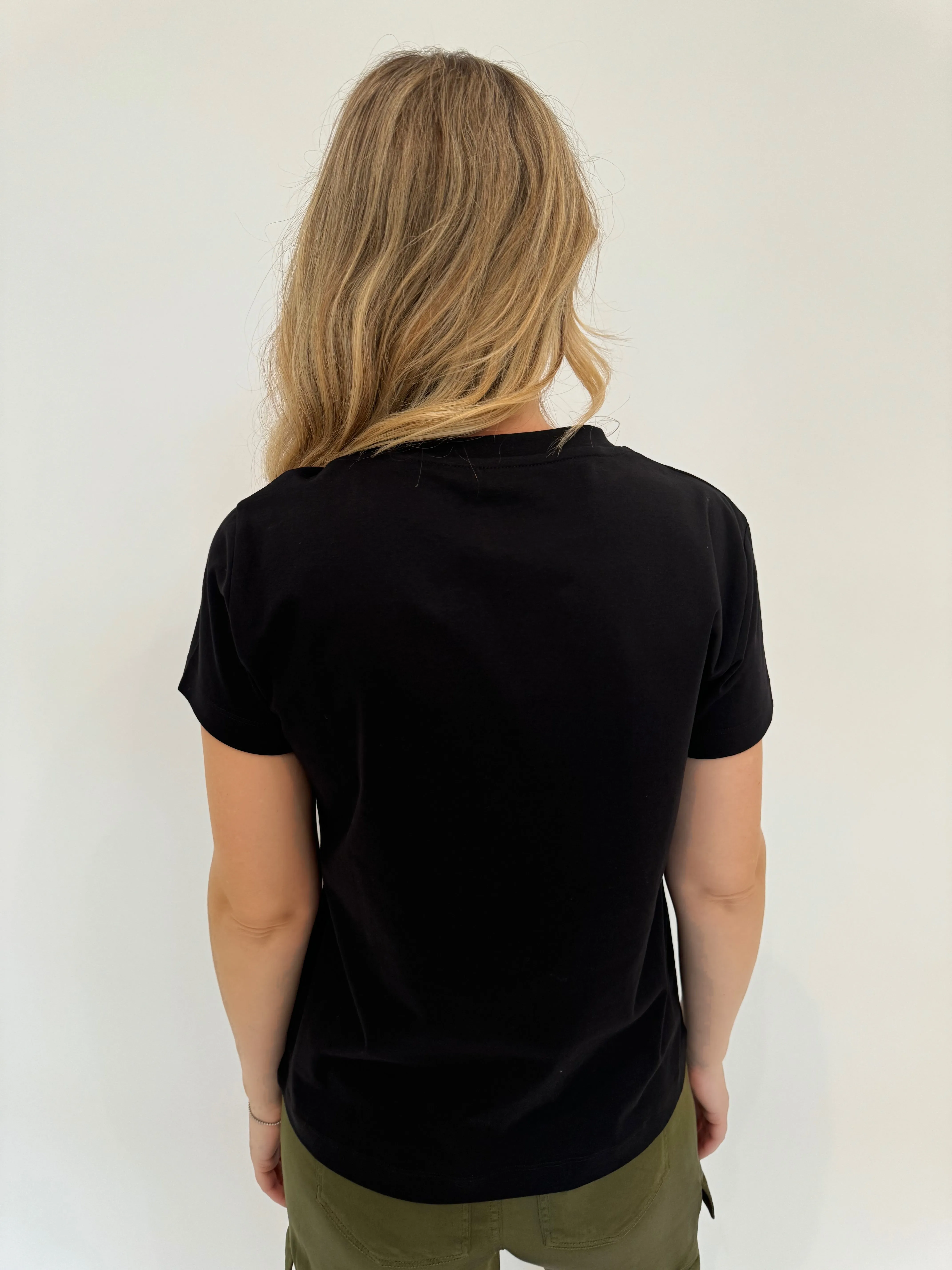 Niki Black Short Sleeve Crew Tee - Enjoy The Ride