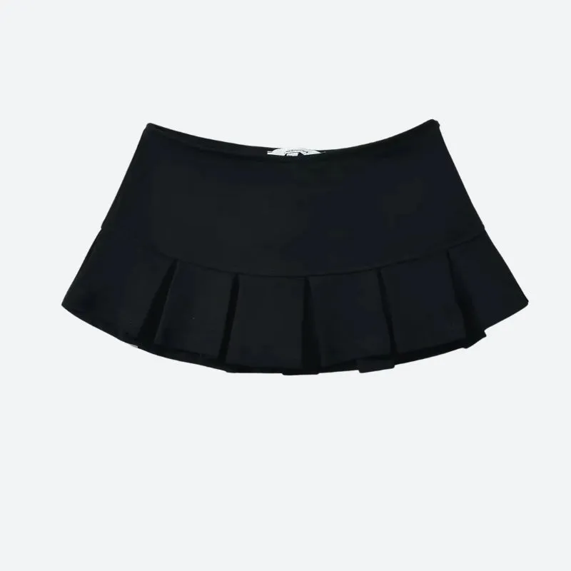 Pleated Micro Mini Skort