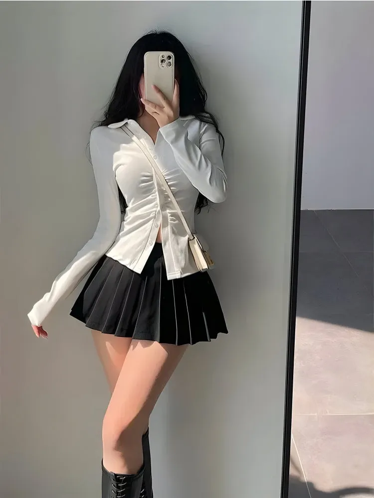 Pleated Tennis Mini Skirt