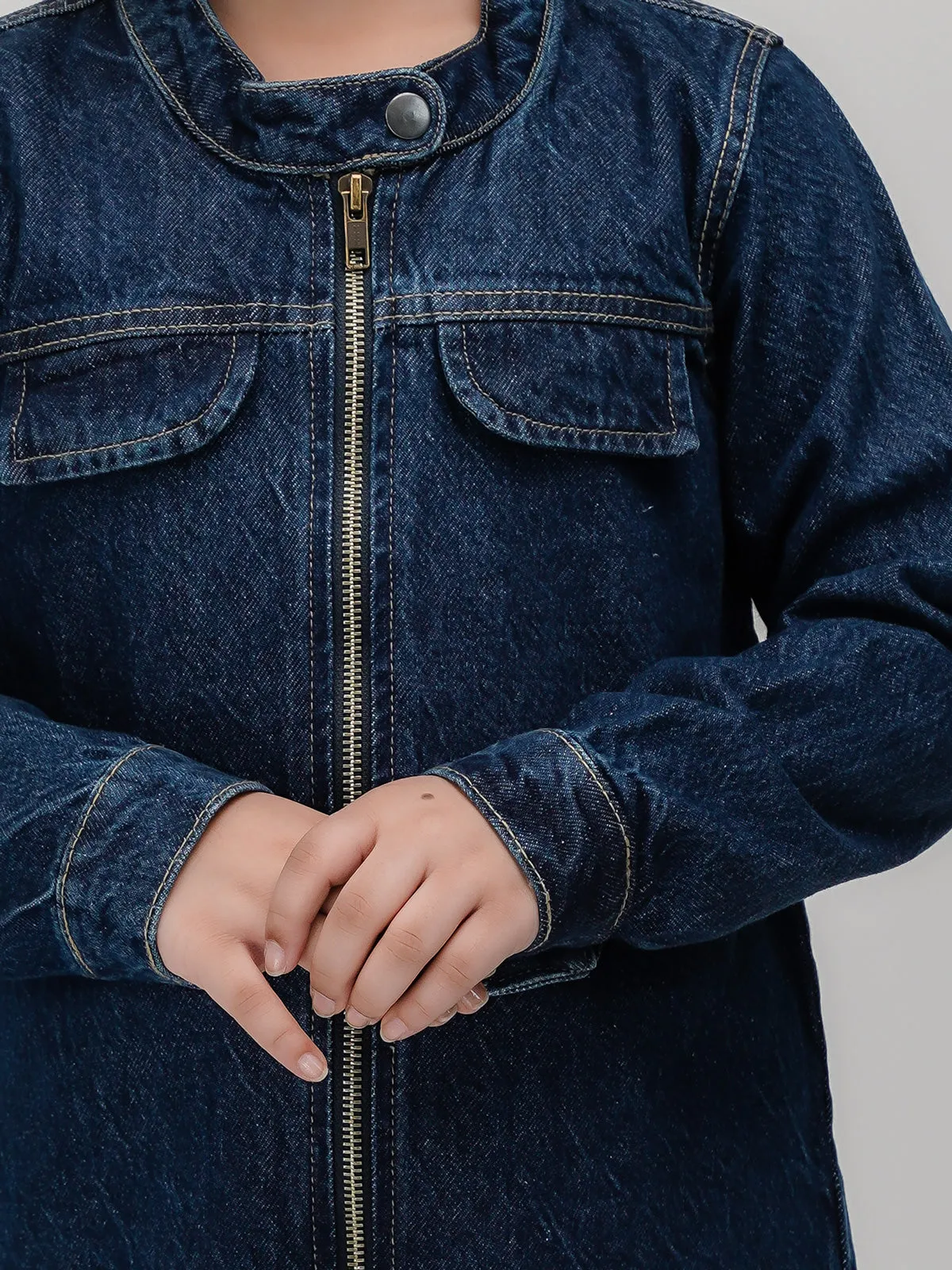 "NABIA" Full Sleeves Denim Jacket