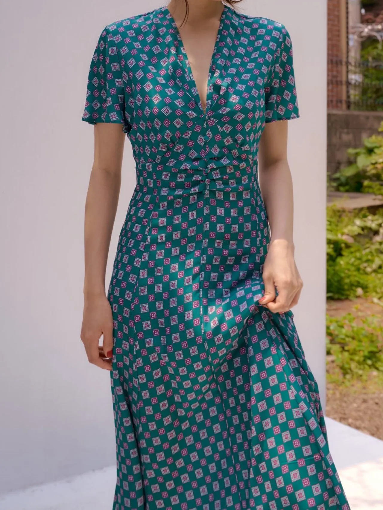 SANDRODANO PATTERNED DRESS