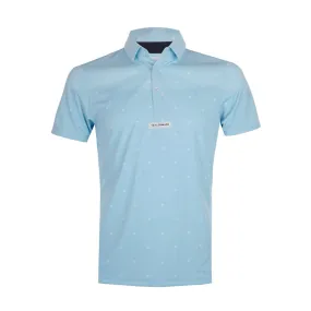 TAYLORMADE Men's Patterned Polo (Sax)