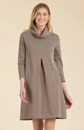 Tyler Boe Kim Knit Dress Squared Houndstooth